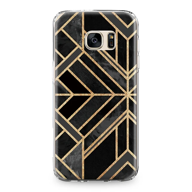 Для samsung Galaxy J3 J5 J7 A3 A5 A8 мягкий чехол для задней крышки с каймой золотистого цвета мозаика Мрамор силиконовый чехол с бантом Fundas - Цвет: 3109