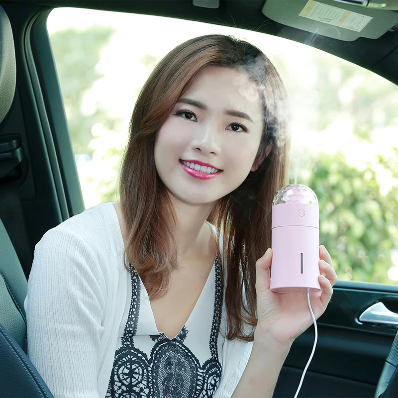 Волшебный свет USB Автомобильный увлажнитель воздуха светодиодный