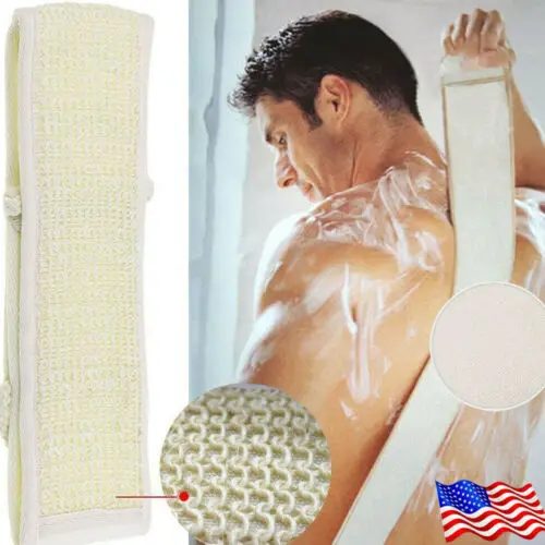 Отшелушивающий Loofah Loofa задний ремешок для ванны и душа тела скруббер щетка губка