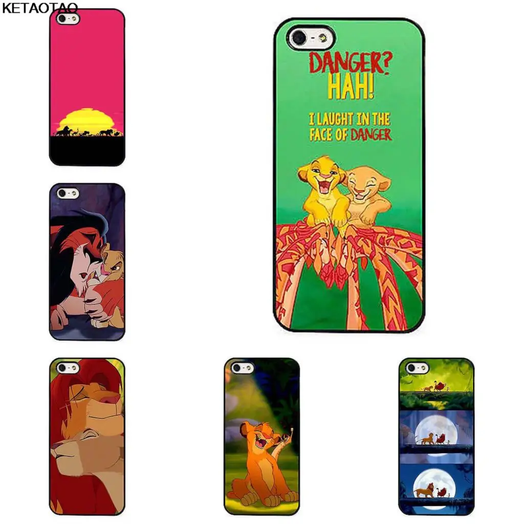 KETAOTAO Lion King Simba Hakuna Matata чехлы для телефонов iPhone 4S SE 5C 5S 6S 7 8 X Plus XR XS Max Чехол Мягкий ТПУ
