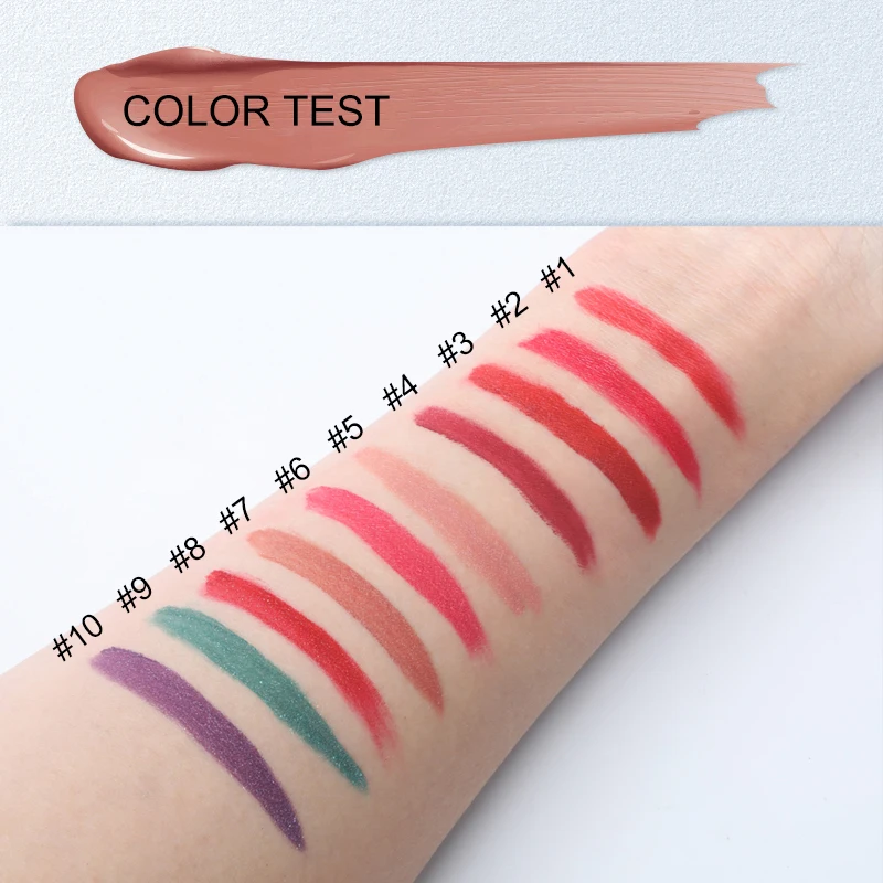 Набор косметики для губ ROSALIND водостойкая блестящая губная помада телесного