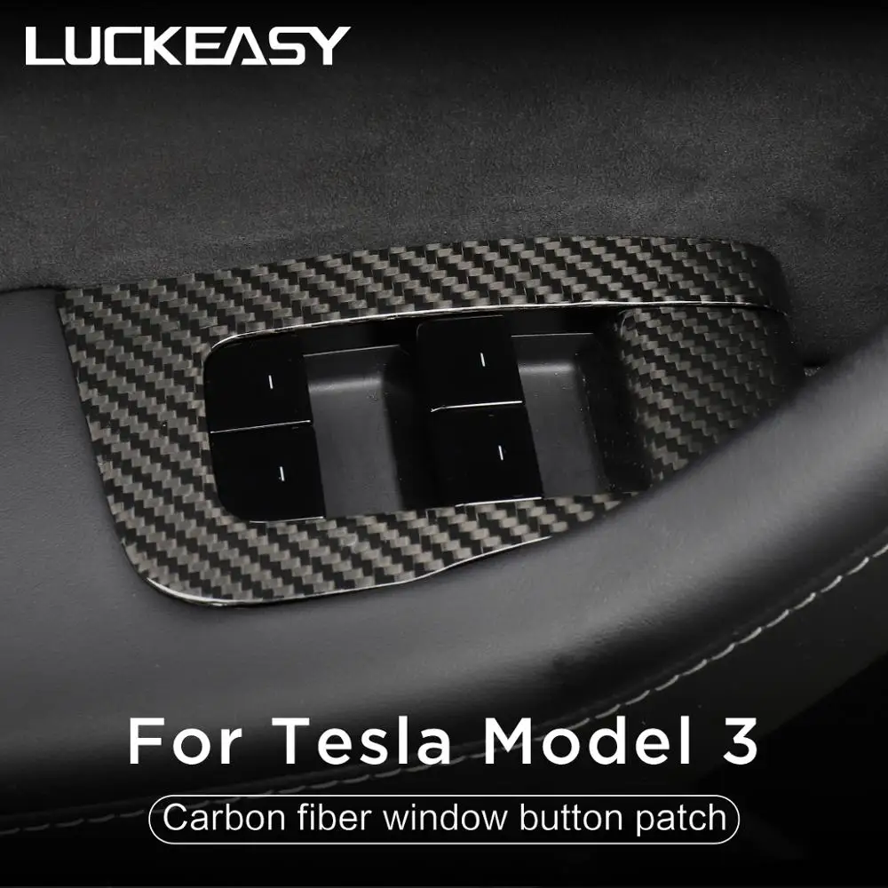 

For Tesla Model 3 Model Y Car Window Button Modified Patch model3 2022 Car Interior Accessories Door Lock Decorative Patch
