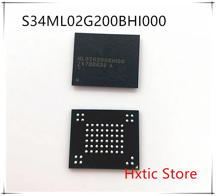 

5pcs/lot S34ML02G200BHI000 ML02G200BHI00 BGA63 Flash 2G S34ML02G200BHI00