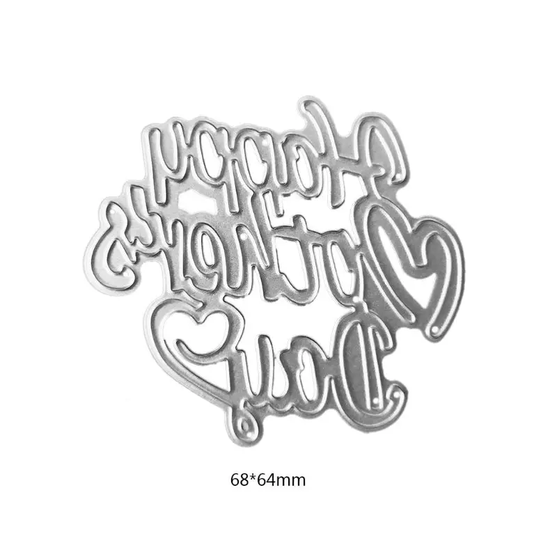 Счастливый День матери сердце металла резки штампы трафарет для скрапбукинга