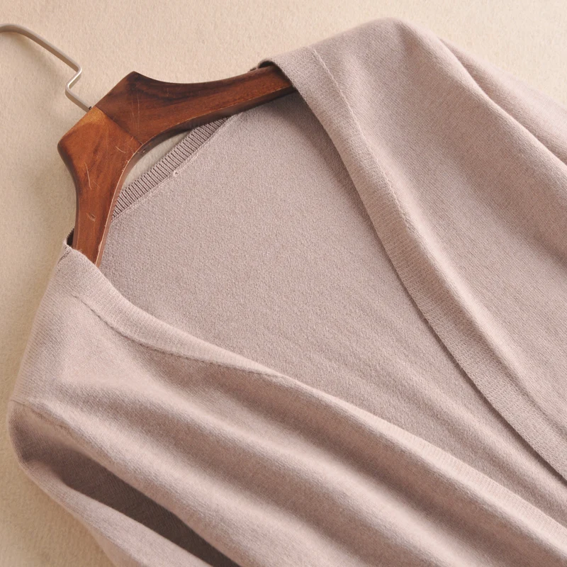 Women's Lengthen Wool Cardigan Long Cardigans Large Pocket Slitting Bottom 2017 Spring Jacket Fashion Knitted Sweaters #1269 |