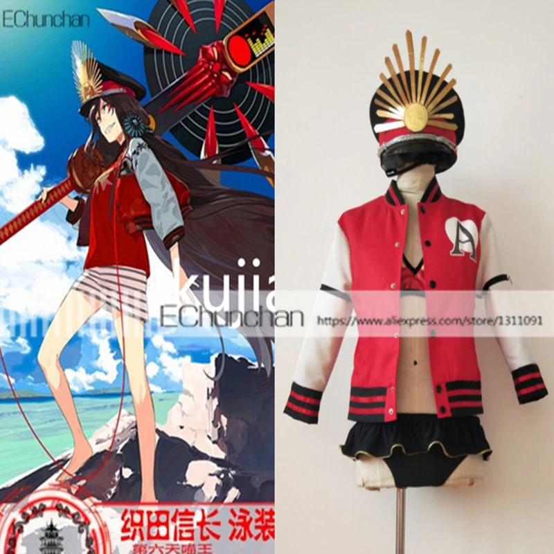 Костюм для косплея Ода Нобунага из Fate/Grand Order купальный костюм на заказ любой