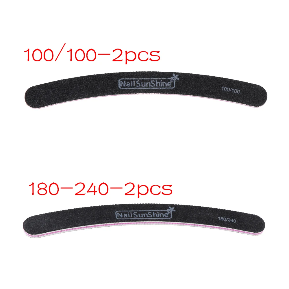 2 шт. двусторонние пилки для маникюра и педикюра|Пилки ногтей буферы| |