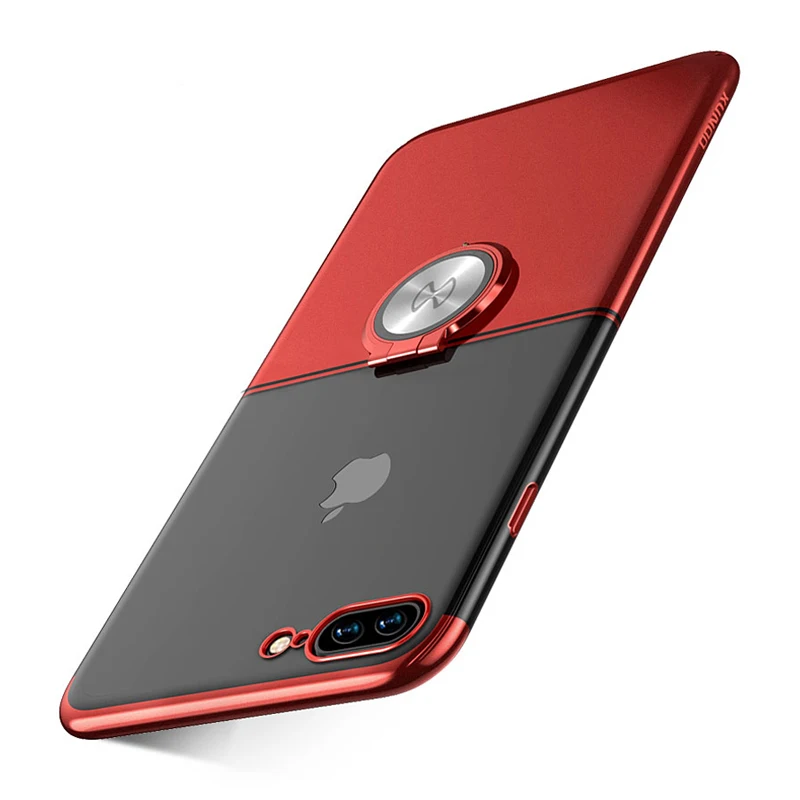 Xundd металлическим кольцом держателем для iPhone 7 plus жёсткий ПК Футляр 2 цвет задняя