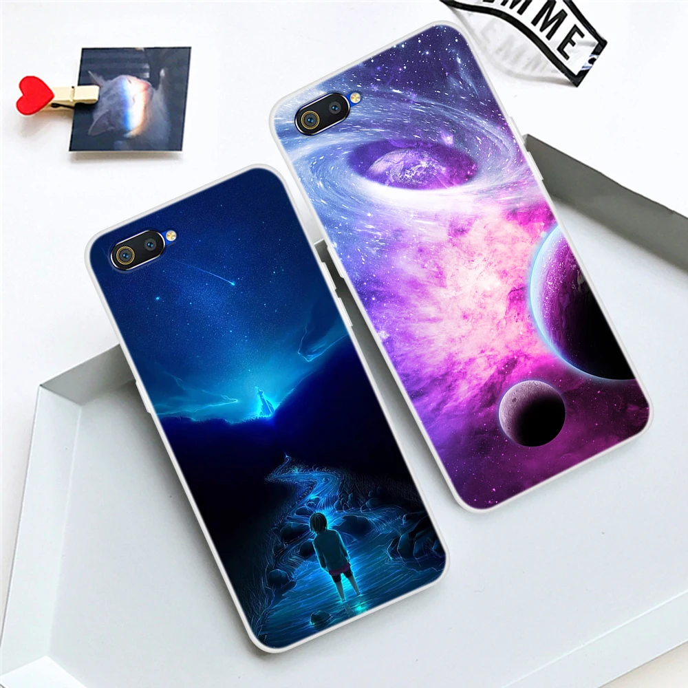 Силиконовый чехол Realme C2 для OPPO C3 мягкая задняя крышка с художественным принтом C11