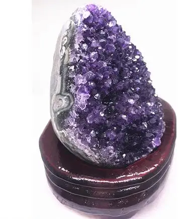 NIC amethyst Uruguay crystal gem медитация рейки целебный Кристалл кластер образец плюс домашний декор