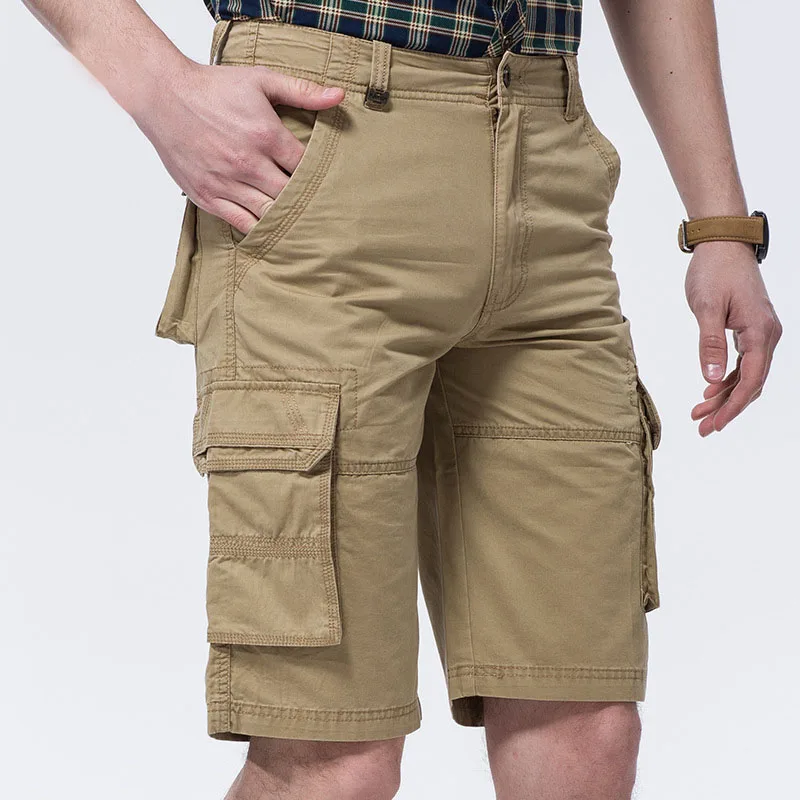 Senlin Jeep Brand 100% Cotton Men's Cargo Shorts Men Casual Beach Work Overall Bermuda Masculina Camouflage Trousers 7720 | Мужская