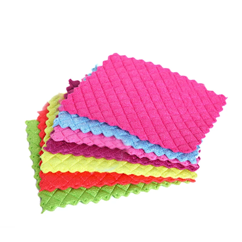 Высококачественное антижирное цветное блюдо красочное полотенце для мытья