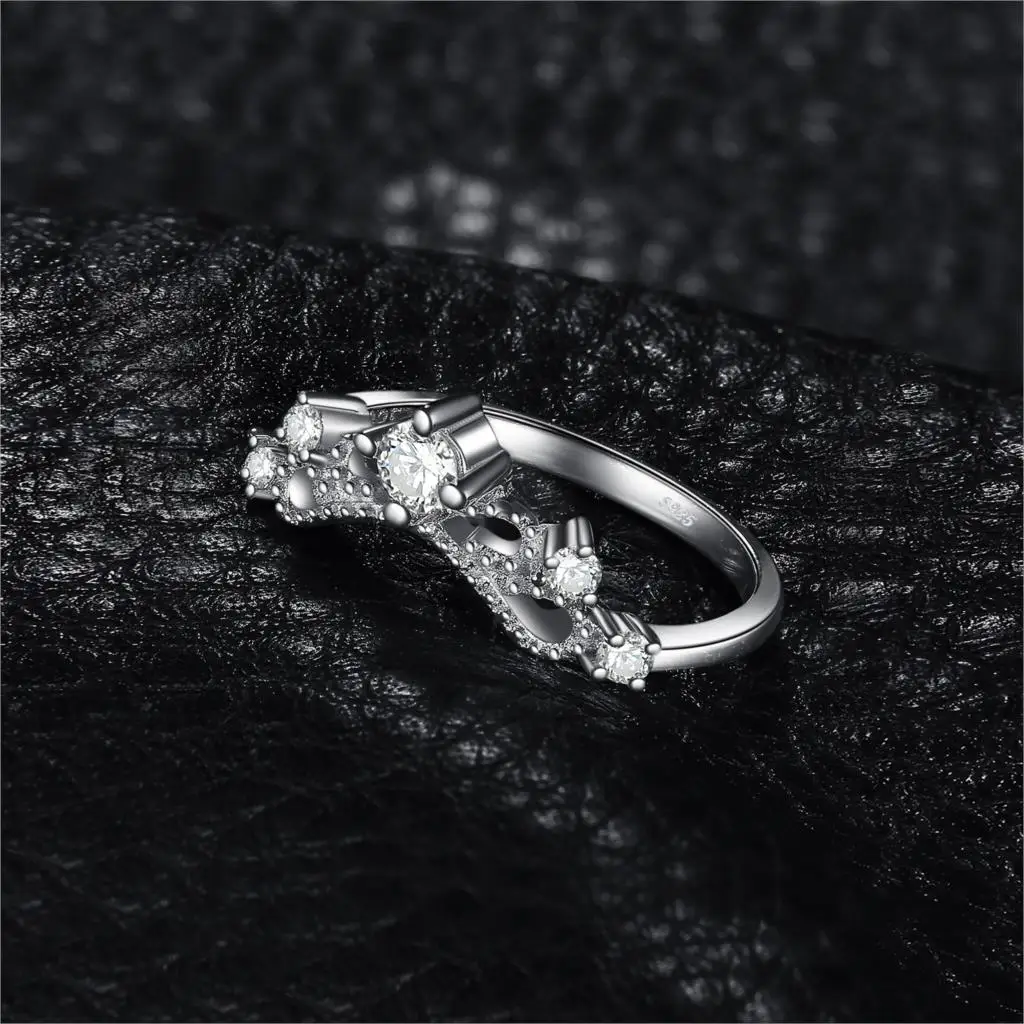 JewelryPalace Vintage 0.6ct Cubic Zirconia Anniversar Promise Wedding Engagement Ring 925 Sterling Silver Rings For Women | Украшения и