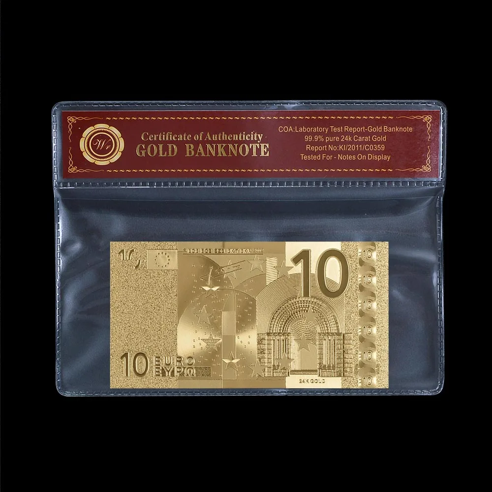 Банкнота 24K позолоченная Россия 100 рубль Золотая Банкнота с ПВХ COA подарок для бизнеса и сбора русские банкноты - Цвет: style 9
