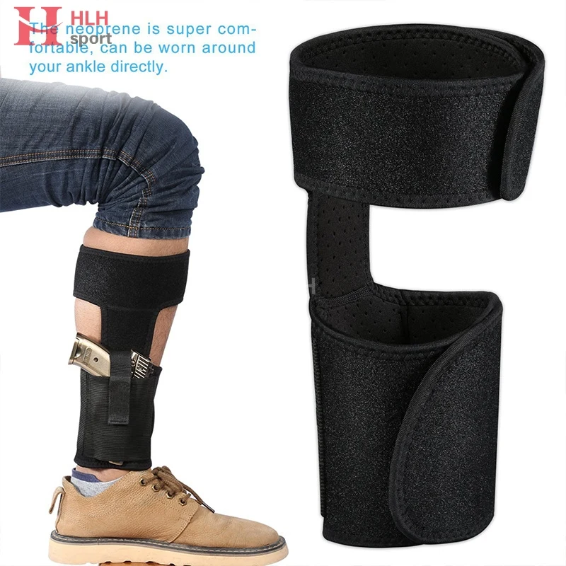 

Adjustable Concealed Carry Leg Gun Holsters Elastic Wrap Ankle Holster Magazine Pocket