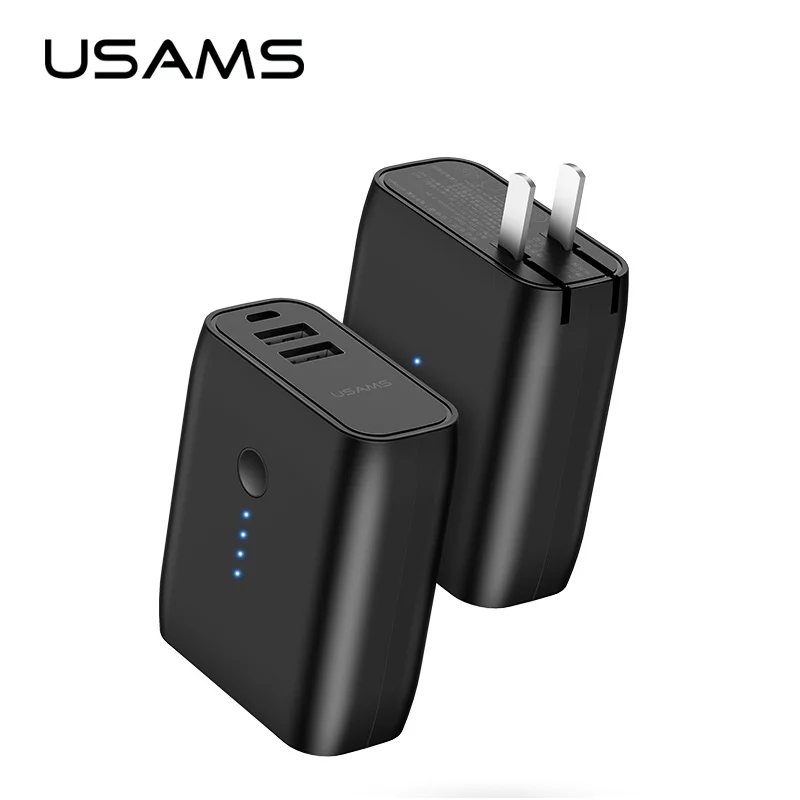 Настенное зарядное устройство USB для США и ЕС внешний аккумулятор USAMS с полной