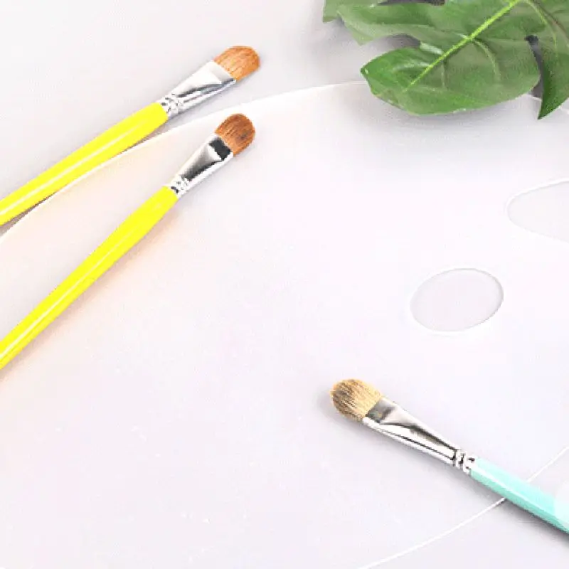 1 шт. Роскошная пластиковая прозрачная овальная палитра акриловая