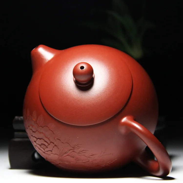 Чайник с пионами xishi 200 куб. См популярные пожелания исинского мастера чайный