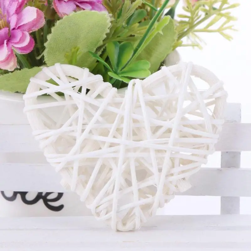 Вечерние украшения из ротанга 5 шт. красные белые деревянные шарики в форме