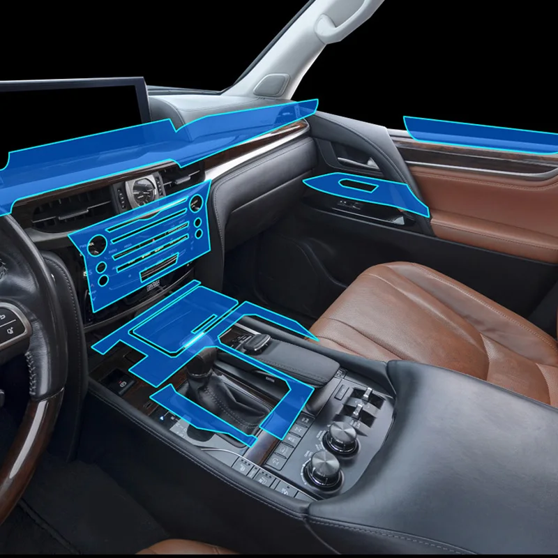 Наклейка для Lexus прозрачная защитная пленка из ТПУ наклейки IS RX LX570 консоль