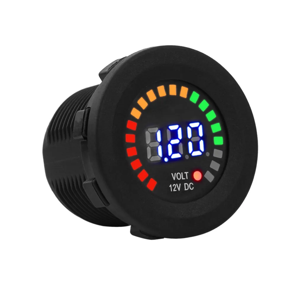 Светодиодный вольтметр для мотоцикла 12 В водонепроницаемый|voltmeter waterproof|voltmeter