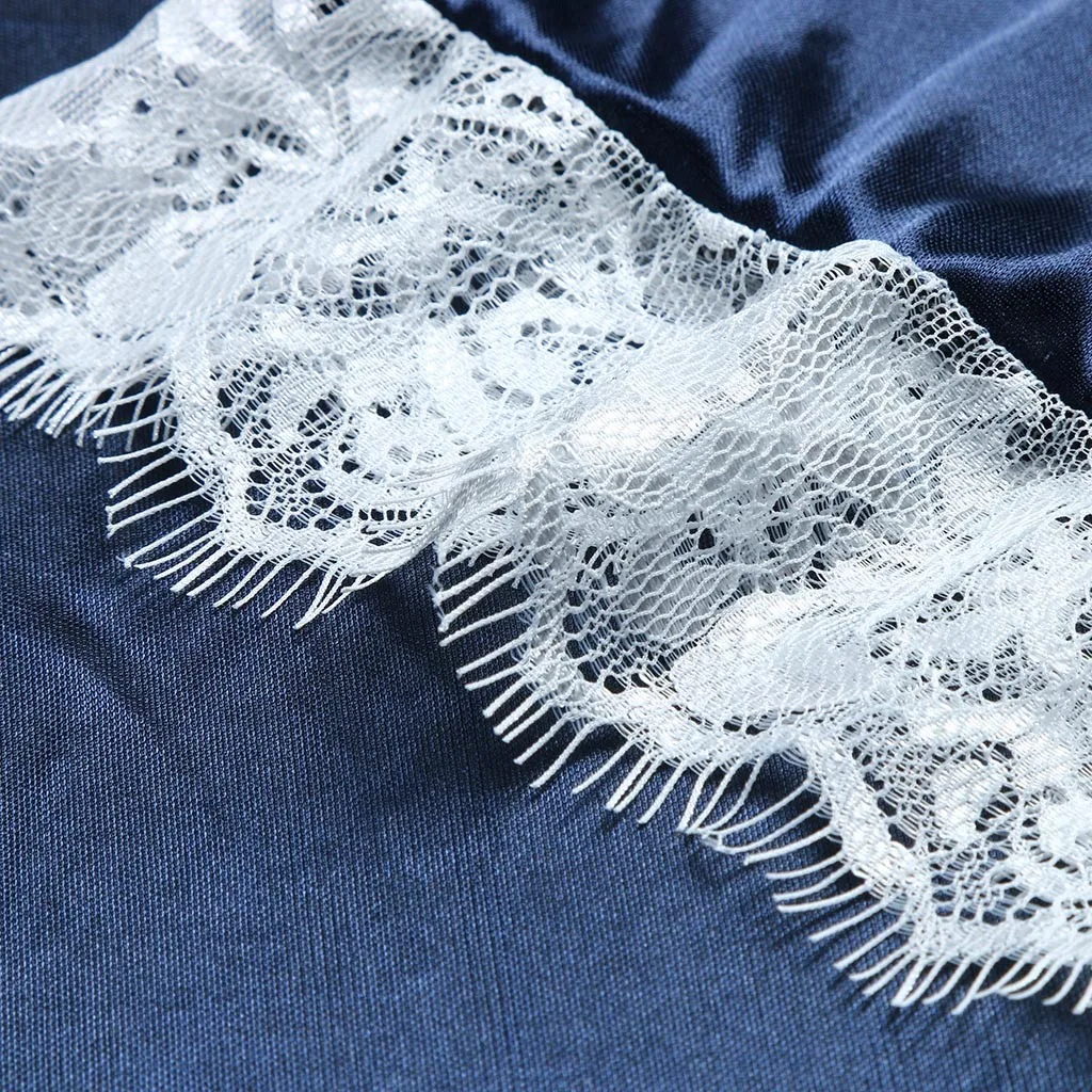 Женский банный халат комплект из двух предметов сексуальное атласное шелковое