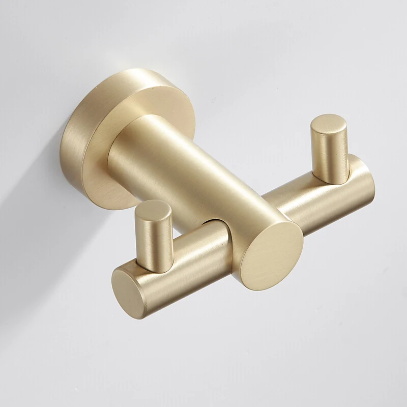 Латунный матовый золотой набор оборудования для полотенец ванной комнаты крючок