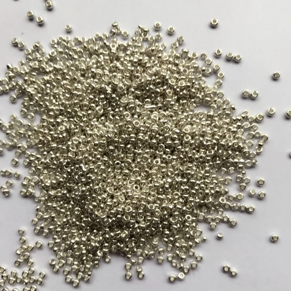 Бусины золотистого и серебристого цвета 4 мм из прозрачного стекла чешские