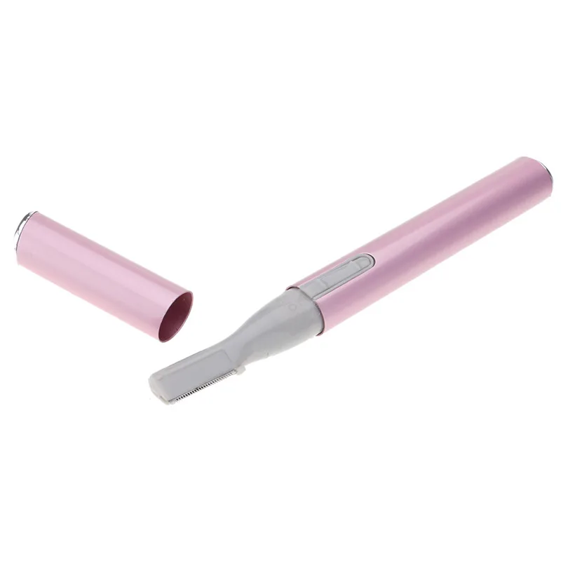 1 шт. портативный розовый триммер для бровей женщин и электробритва устройство