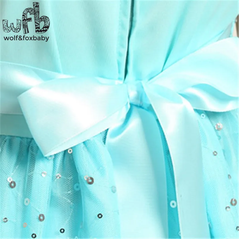 Розничная продажа От 5 до 14 лет платье без рукавов для Праздник моды блесток