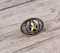 5pcs 4530mm western texas gold silver cowboy cowgirl horseshoes ranger star saddles bridle decor conchos