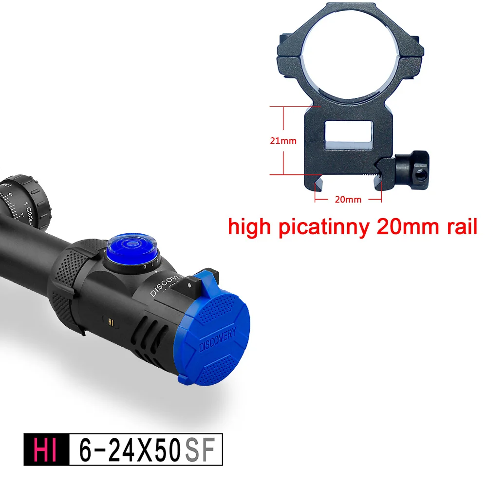 DISCOVERY HI 5-20 x 50SF оптический прицел прицельная сетка Half MIL-DOT - Цвет: SF high picatinny