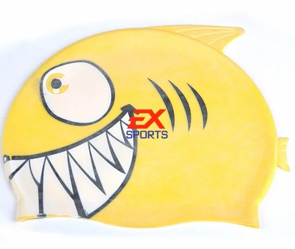 150X новая детская шапочка для плавания в бассейне с рисунком акулы и рыбы