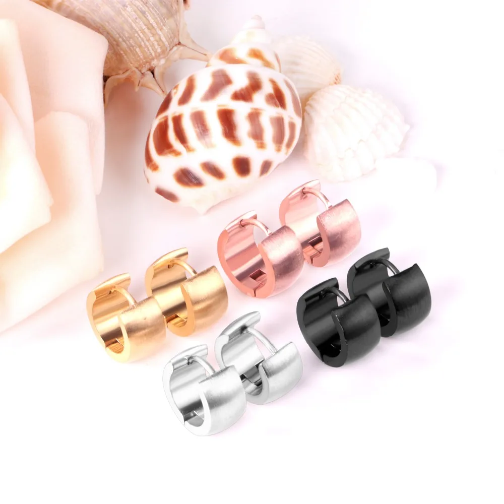 Luxxisskids серьги кольца наборы 4 пар/лот нержавеющая сталь золото/сталь/розовое