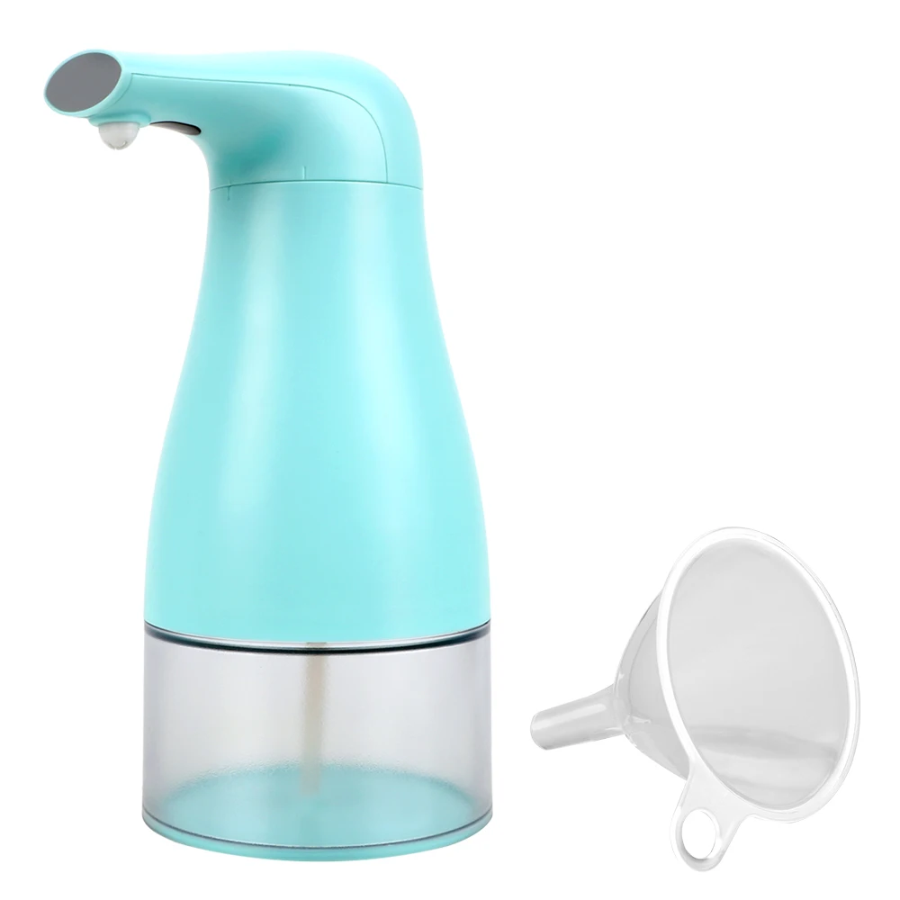 250 мл синий/белый Бесконтактный пенопластовый дозатор для мыла автоматический сенсор диспенсер для мыла Ванная Кухня бутылка для мыла на батарейках