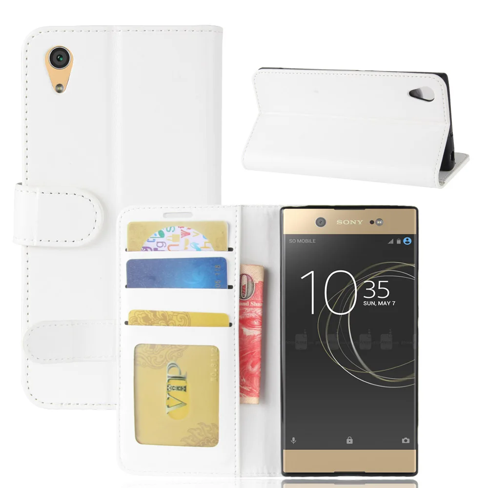 Для Sony Xperia xa1 Телефон чехол для g3116 Роскошный кожаный флип с Подставки и слот карты
