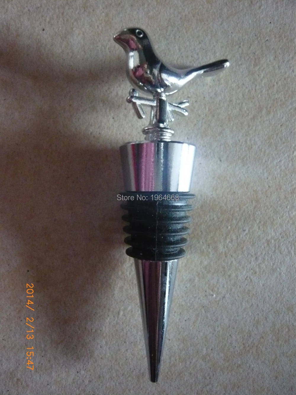 Свадебные подарки и для гостей любовь птица хромированная пробка бутылки вина