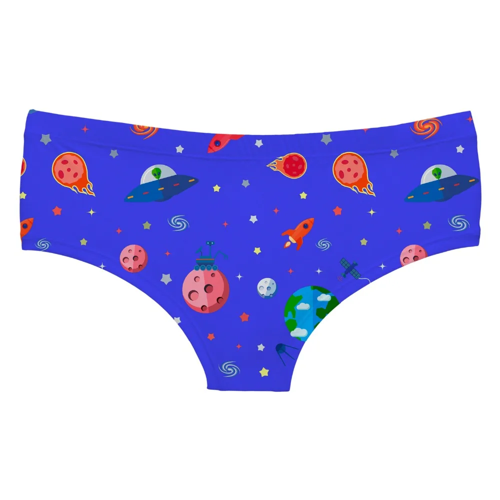 LEIMOLIS женское нижнее белье с забавным принтом в виде инопланетян | Женская одежда