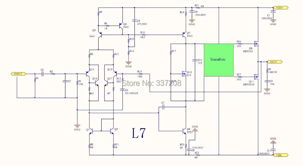 (DIY KIT) LJM L7 MOSFET высокоскоростной FET усилитель мощности 2 канала усилителя комплект