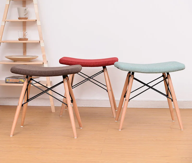 Современный дизайн дома Гостиная боковой табурет в мягкой обложке на подкладке