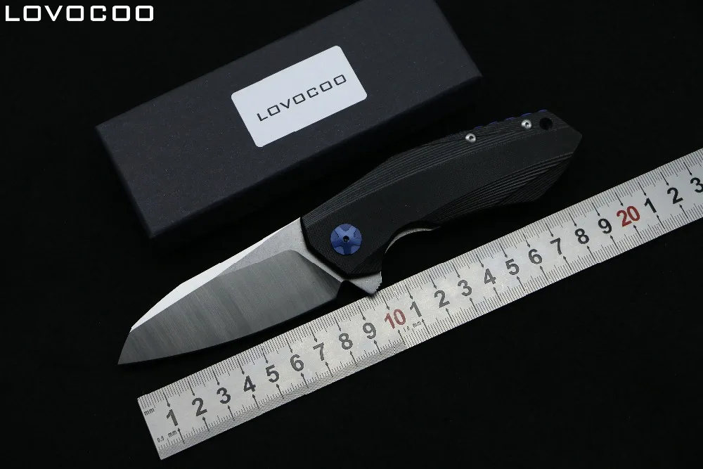 Складной нож LOVOCOO ZT0456 складной с подшипником D2 blade G10 ручка для выживания на