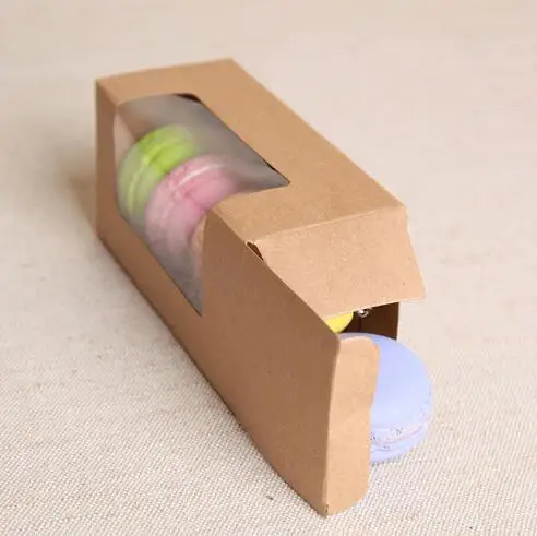 Подарочные картонные коробки из крафт-бумаги 30 шт. Подарочная коробка с