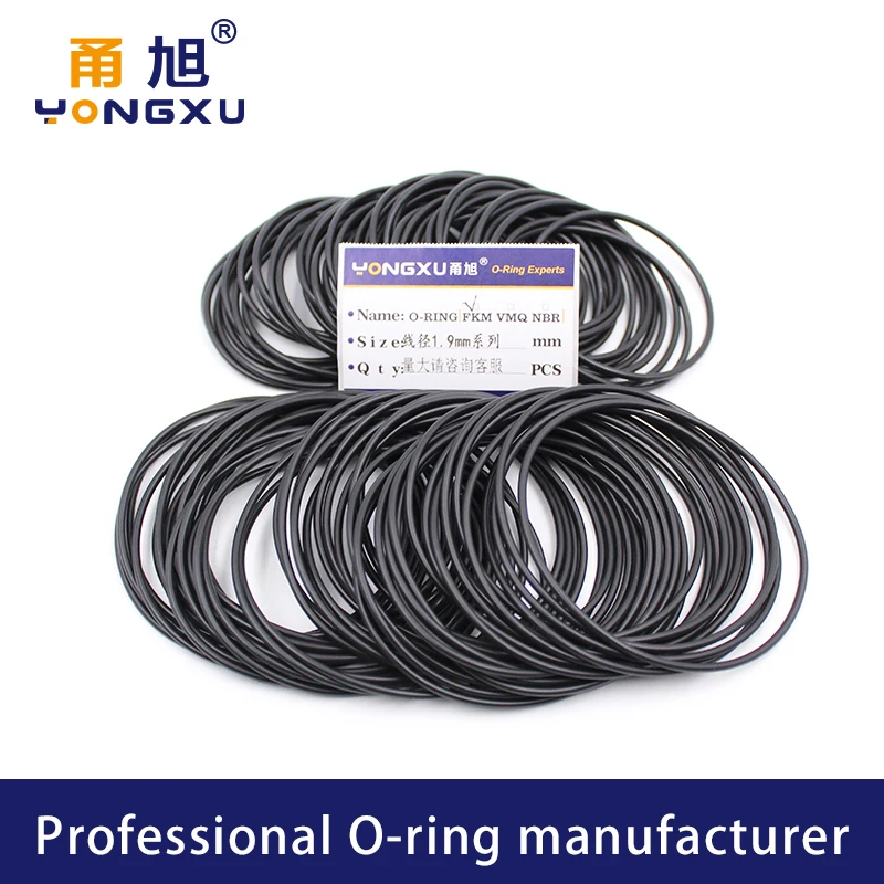 Фтор резиновое кольцо черное FKM CS2mm уплотнительное уплотнения OD52/54/55/56/58/60/62/65/68*2 мм