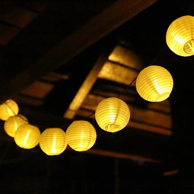 New Outdoor String Lights 6.5M 30 LEDs Lantern Solar Powered Waterproof for Garden Patio Yard XOA88 | Лампы и освещение