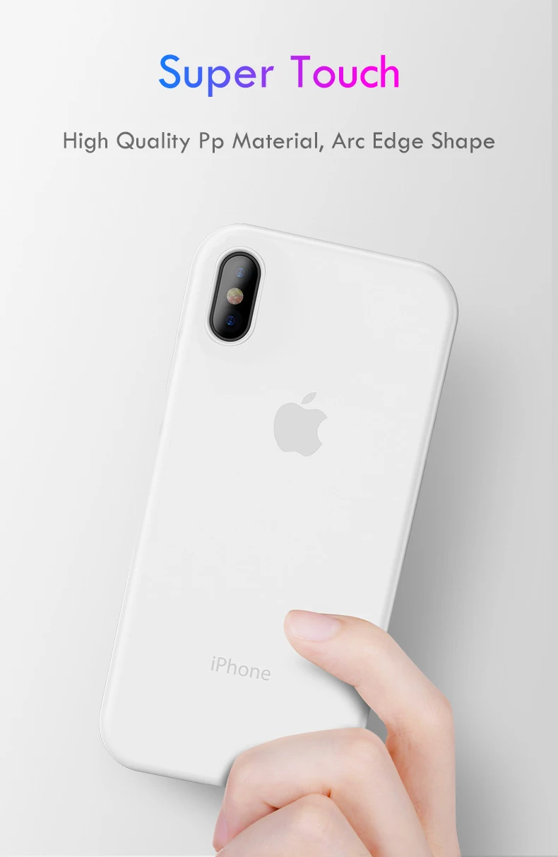 Ультра тонкий чехол для телефона 0,26 мм для Iphone Xr Xs Max X 8 7 6 6s Plus матовый прозрачный футляр для Iphone 11 Pro Max задняя крышка