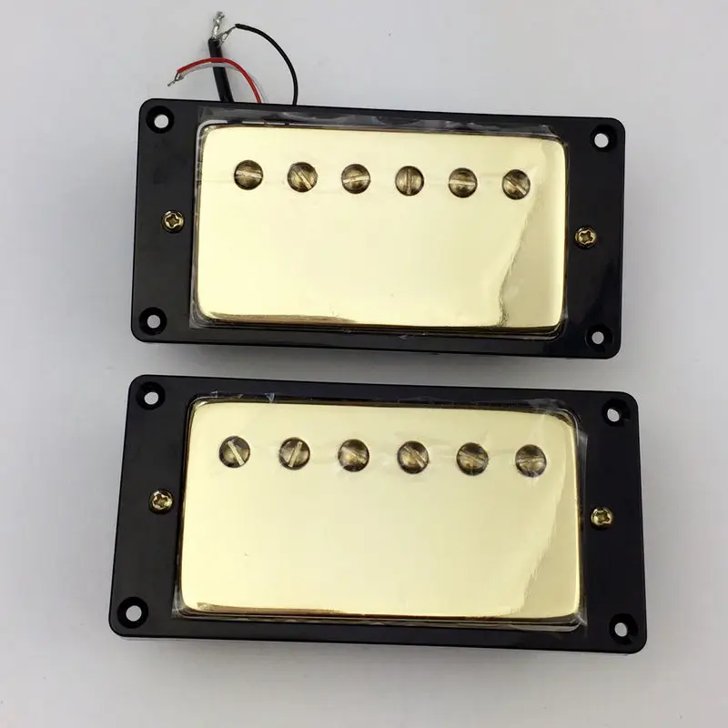 1 комплект звукоснимателя для гитары Humbucker LP Gold Neck and bridge Alnico Pickup|Детали и