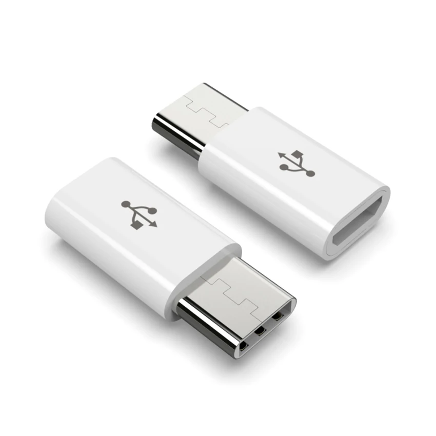 500 шт./лот micro на typeC USB-C 3 1 Type C Male Micro USB Female адаптер Type-C конвертер для телефона Macbook