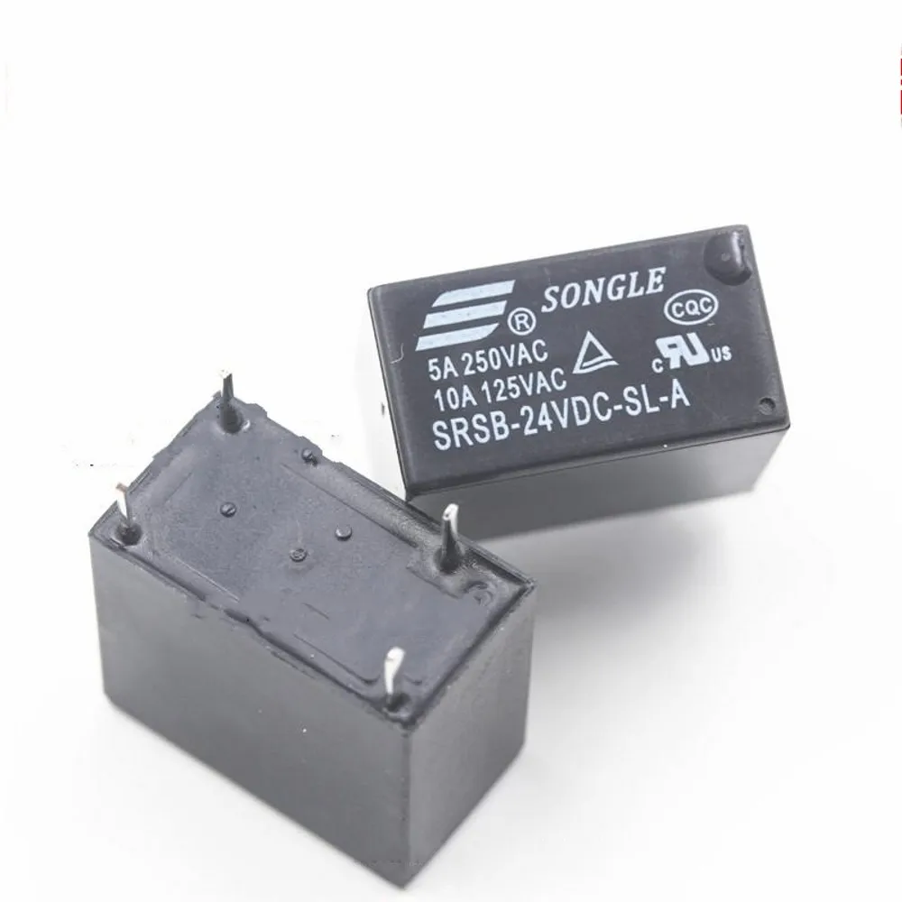 Реле SRSB 05VDC SL A 12VDC 5V 12V 24V 5A/250VAC 4PIN 50 шт.|Реле| |