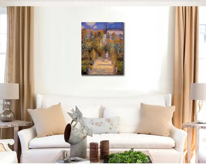 Высокое качество искусственные монеты сад в ветуэй масло на холсте ручная