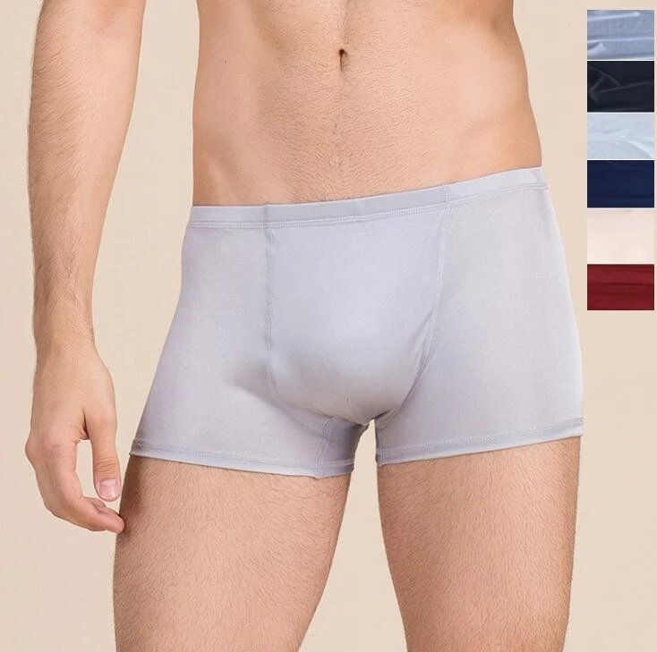 1 шт. 50% шелк 50% вискоза трикотажное Мужское нижнее белье Боксеры Размер L XL 2XL 3XL SG103